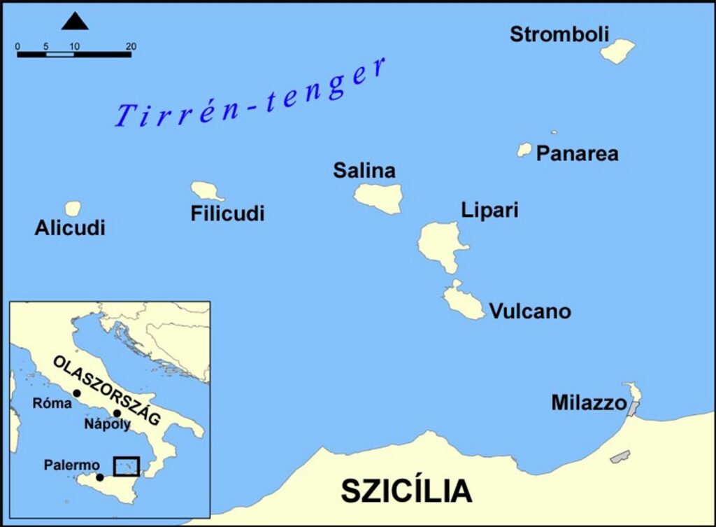 Come combinare Lipari e Salina nello stesso viaggio — Lipari-szigetek térképvázlata