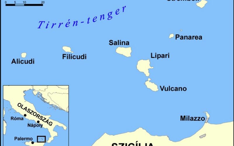 Come combinare Lipari e Salina nello stesso viaggio — Lipari-szigetek térképvázlata